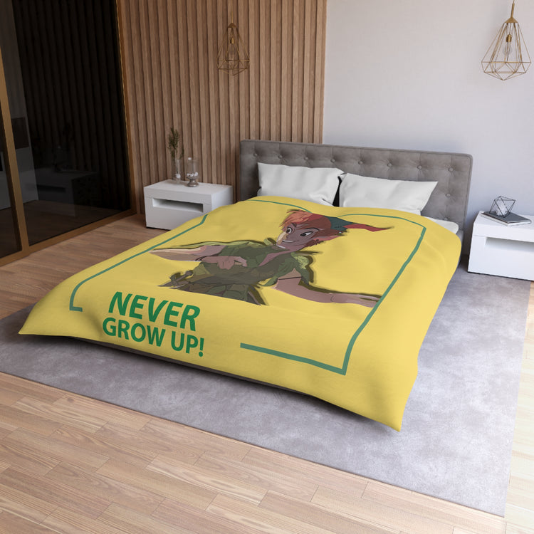 Never Grow Up Duvet Cover - Fandom-Made