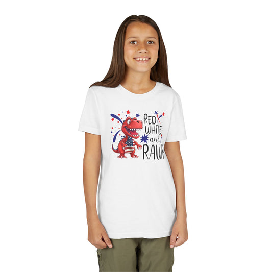 Red White and Rawr Youth Tee - Fandom-Made