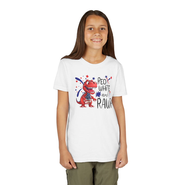 Red White and Rawr Youth Tee - Fandom-Made