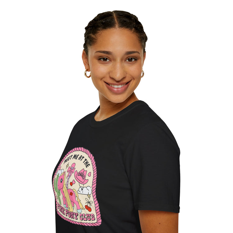 Meet Me At The Pink Pony Club Basic T-Shirt - Fandom-Made