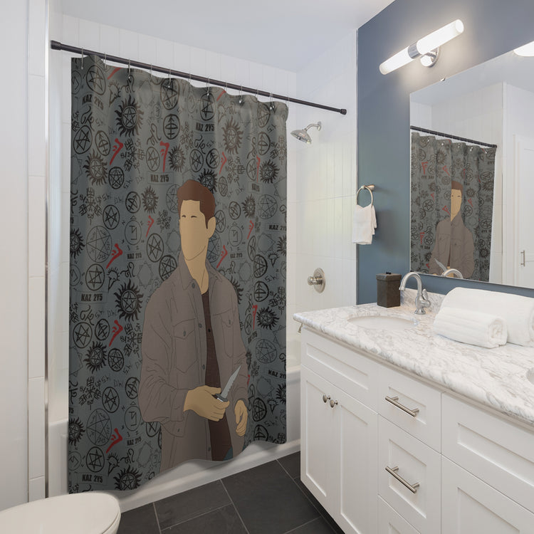 Dean Winchester Shower Curtain - Fandom-Made