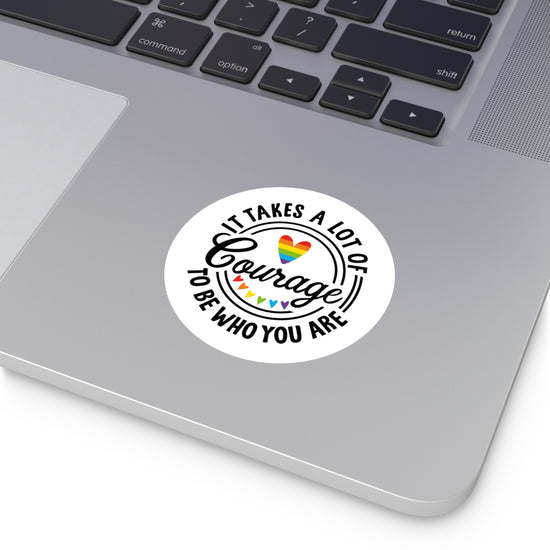 Courage Round Stickers - Fandom-Made