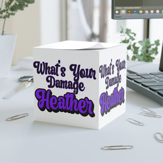 What's Your Damage Note Cube - Fandom-Made