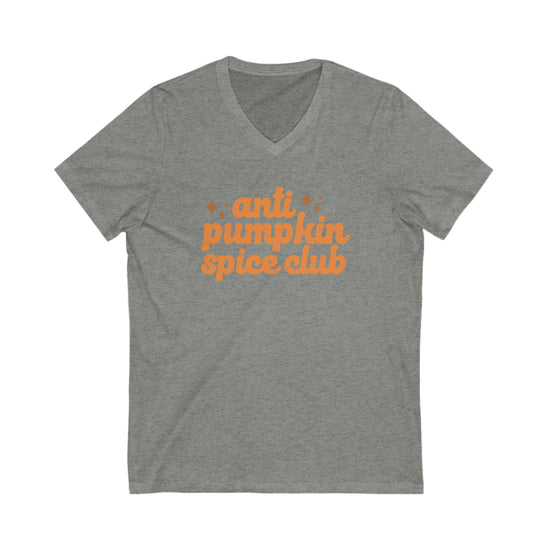 Anti-Pumpkin Spice Club V-Neck T-Shirt - Fandom-Made