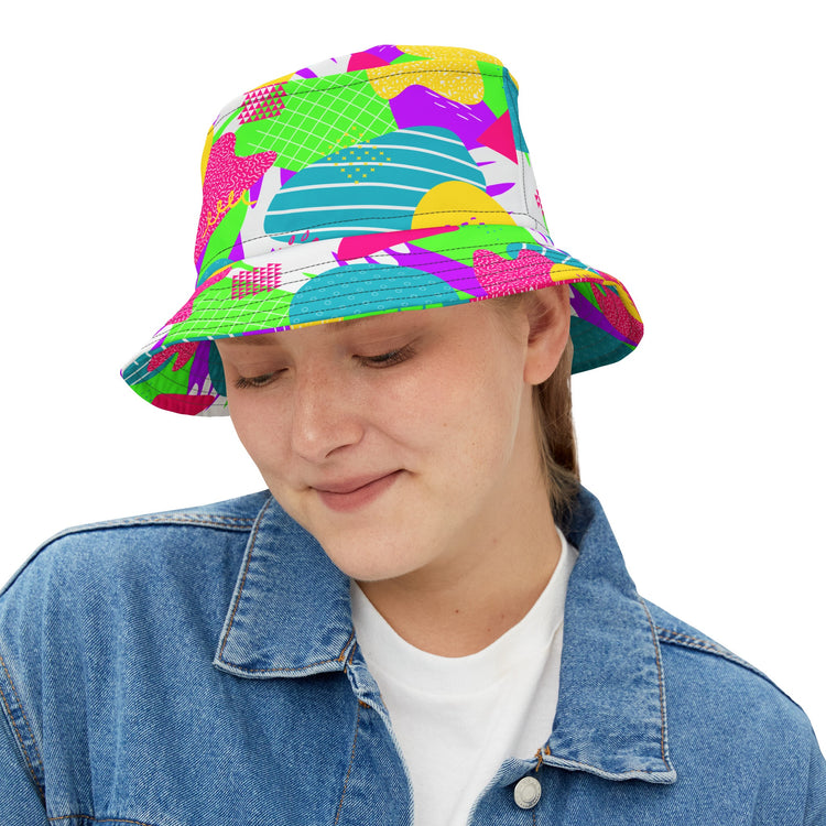I Love The 80s All-Over Print Bucket Hat - Fandom-Made