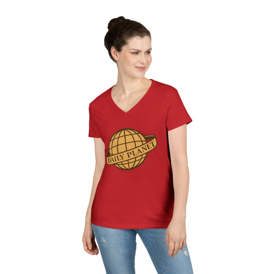 Daily Planet V-Neck Tee - Fandom-Made