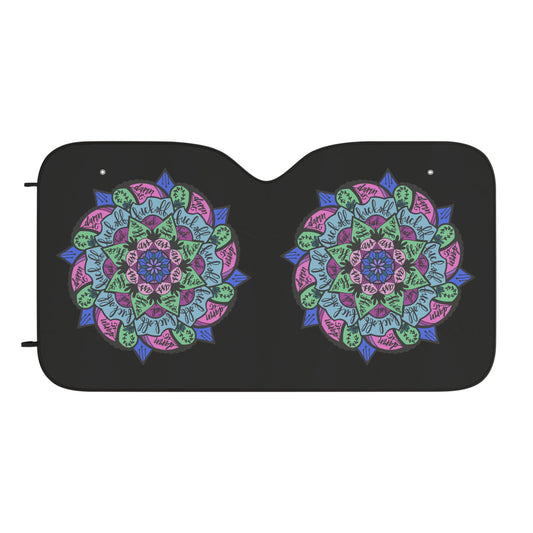 Profanities Mandala Car Sun Shades - Fandom-Made
