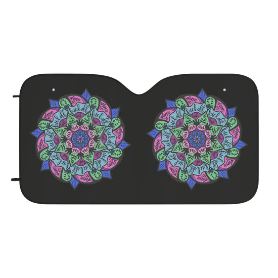 Profanities Mandala Car Sun Shades - Fandom-Made