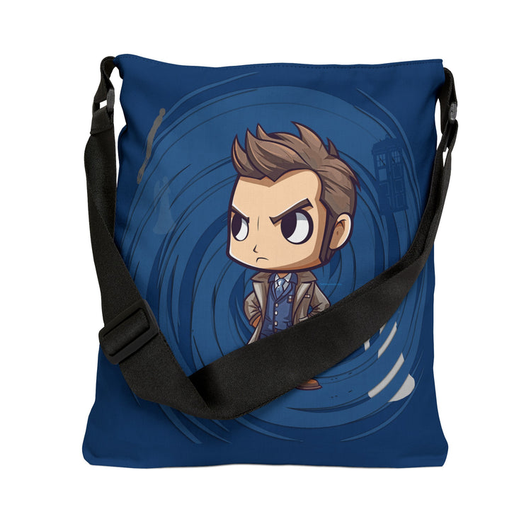 Timey Wimey Tenth Doctor Adjustable Tote Bag - Fandom-Made