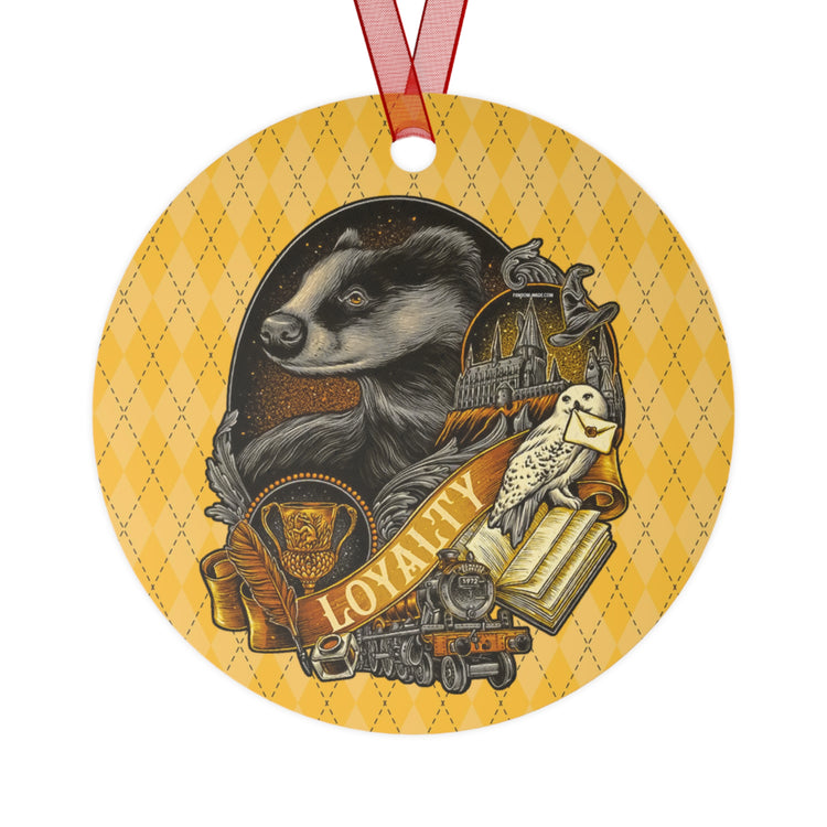 Hufflepuff Loyalty Metal Ornaments - Fandom-Made
