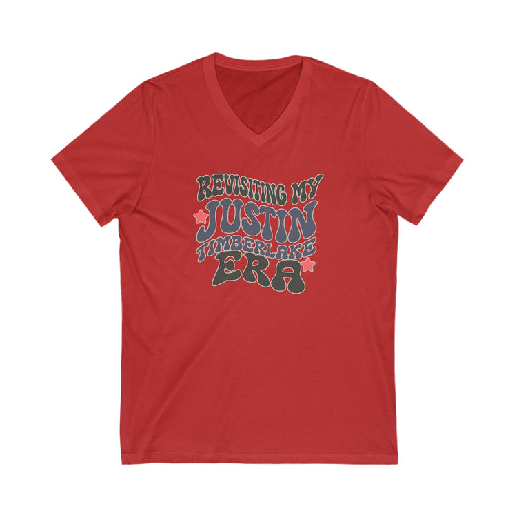 Justin Era V-Neck Tee - Fandom-Made