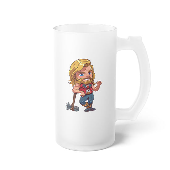 Ravager Thor Frosted Glass Beer Mug - Fandom-Made