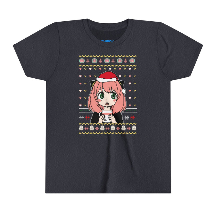 Anya Forger Ugly Christmas Sweater Youth Tee - Fandom-Made