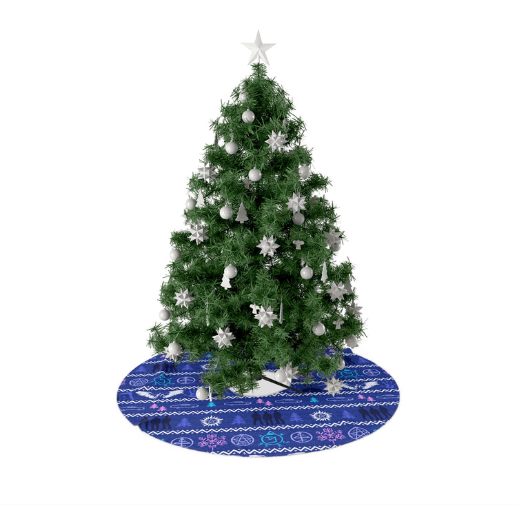 Supernatural Ugly Christmas Sweater Tree Skirt - Fandom-Made