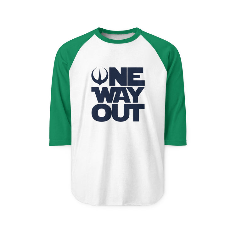 One Way Out 3/4 Raglan Shirt - Fandom-Made