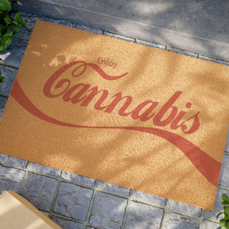Enjoy Cannabis Doormat - Fandom-Made