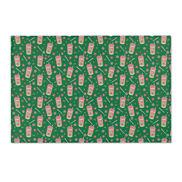 Highly Caffeinated All Over Print Area Rugs - Fandom-Made