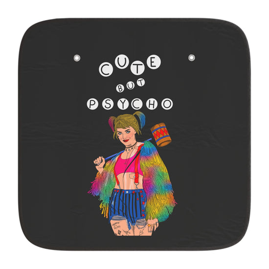 Cute But Psycho Car Sun Shade - Fandom-Made