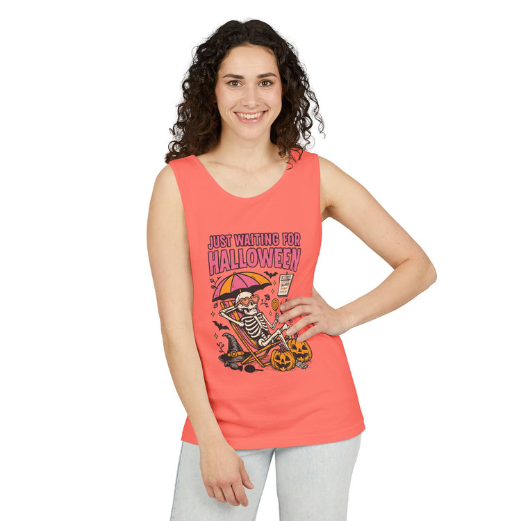 Just Waiting For Halloween Tank Top - Fandom-Made