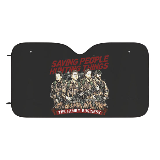 Supernaturalbusters Car Sunshade - Fandom-Made