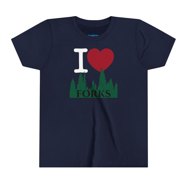 I Love Forks Youth Tee - Fandom-Made