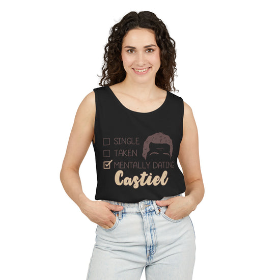 Mentally Dating Castiel Tank Top - Fandom-Made