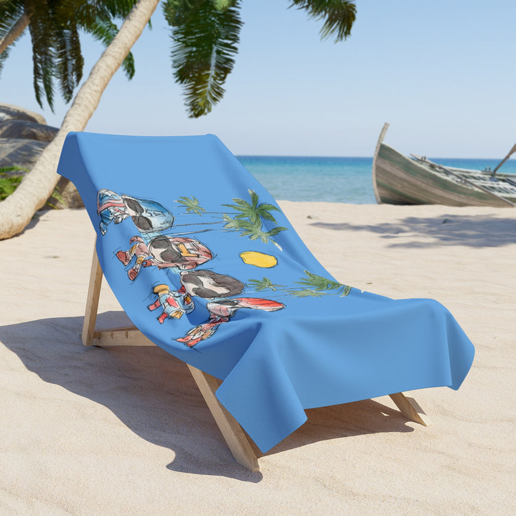 Summertime Heroes Beach Towel