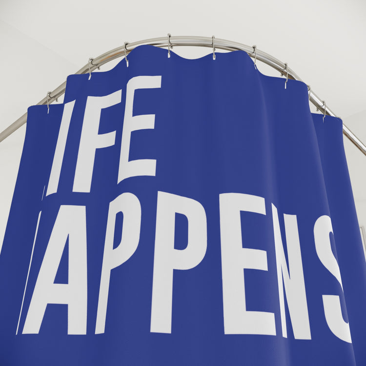 Life Happens Superman Helps Shower Curtain