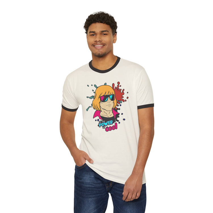 By The Power Of Cool Ringer T-Shirt - Fandom-Made
