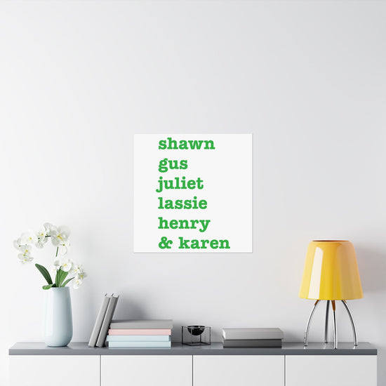 Psych Names Poster - Fandom-Made