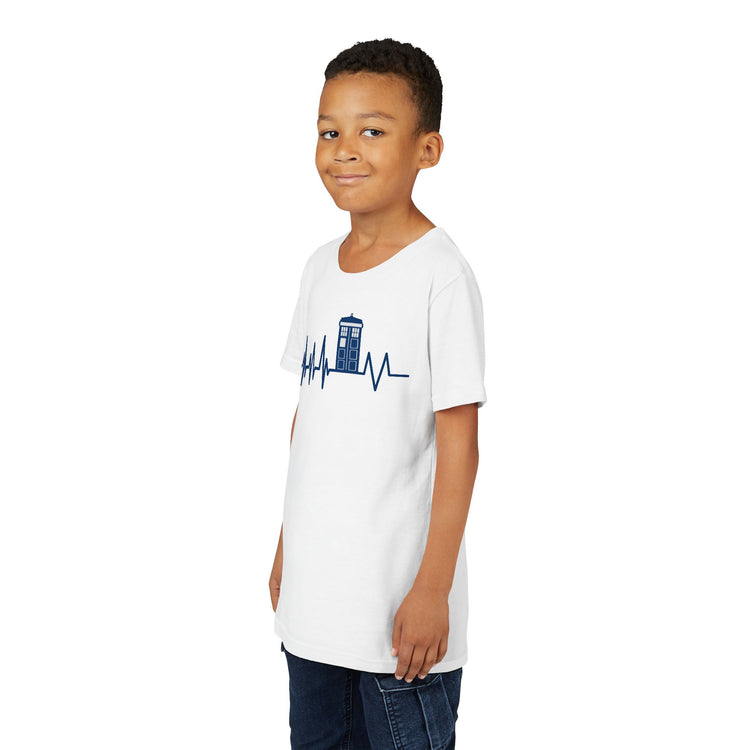My Heart Beats For The Doctor Youth Tee - Fandom-Made