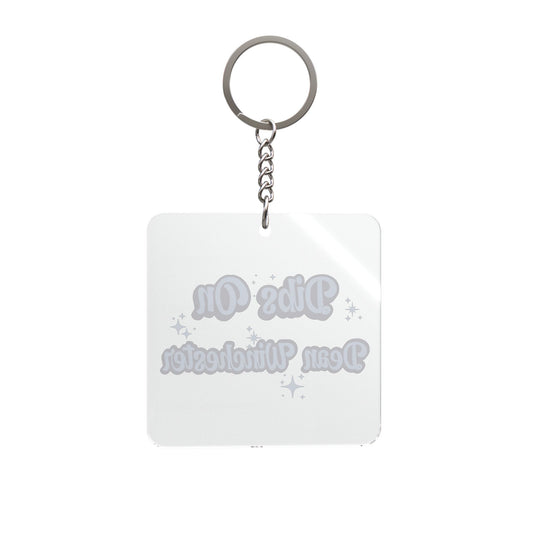 Dibs On Dean Winchester Square Keychain - Fandom-Made