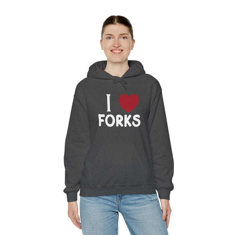 I Love Forks Hoodie - Fandom-Made