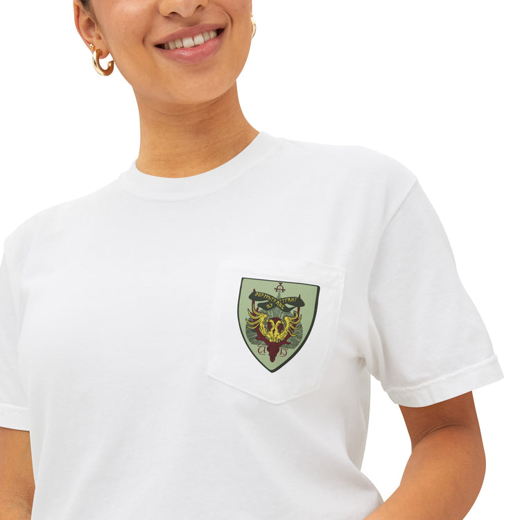 Durmstrang Crest Pocket T-Shirt - Fandom-Made