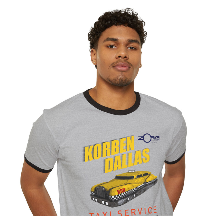 Korben Dallas Taxi Service Ringer T-Shirt - Fandom-Made