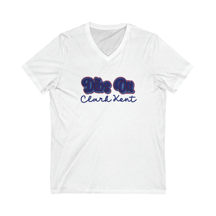 Dibs On Clark Kent V-Neck Tee - Fandom-Made
