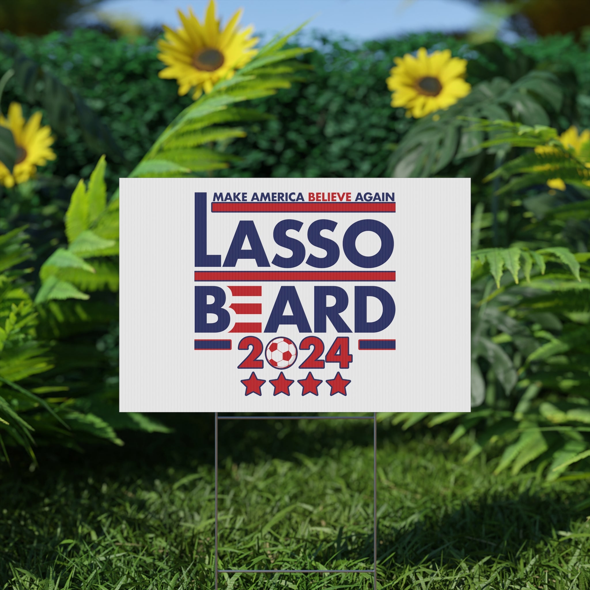 Lasso Beard 2024 Plastic Yard Sign – Fandom-made