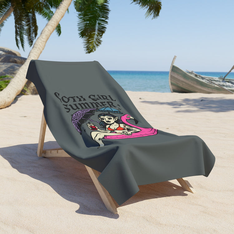 Goth Girl Summer Beach Towel - Fandom-Made
