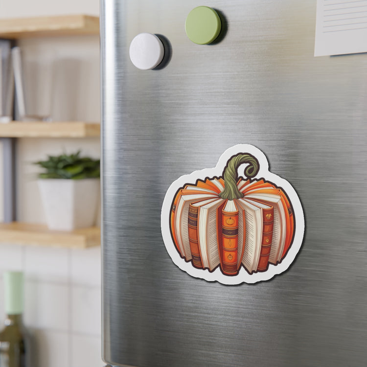 Bookish Pumpkin Die-Cut Magnet