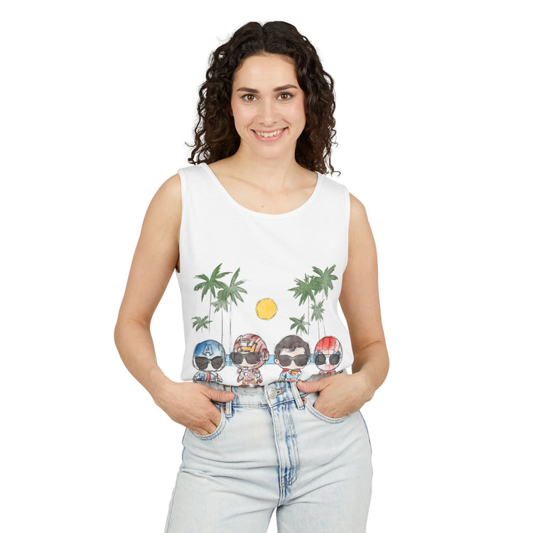 Summertime Heroes Tank Top - Fandom-Made