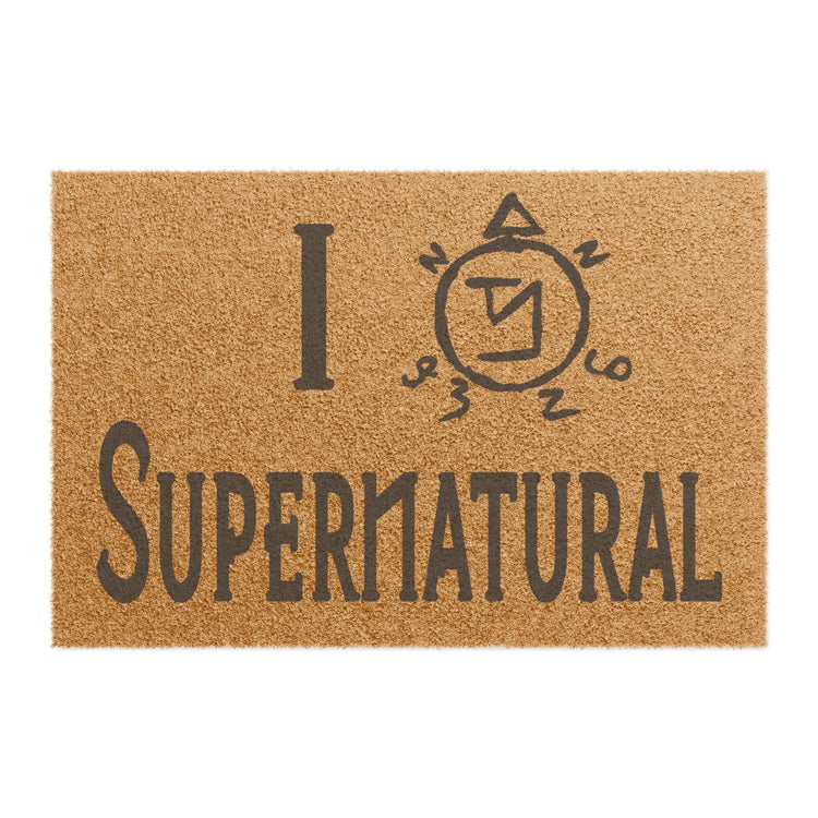 I Love Supernatural Angel Banishing Edition Doormat - Fandom-Made
