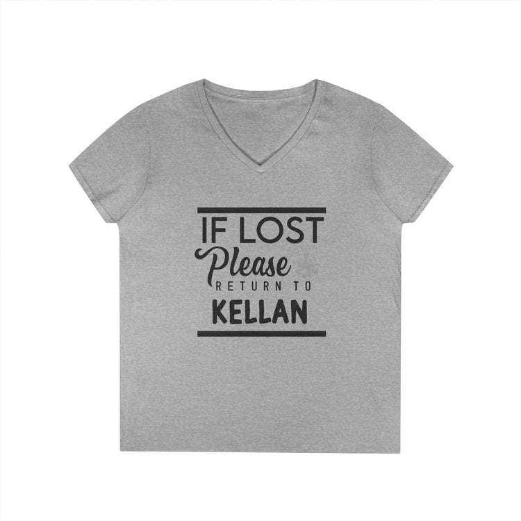 If Lost Return To Kellan V-Neck Tee - Fandom-Made