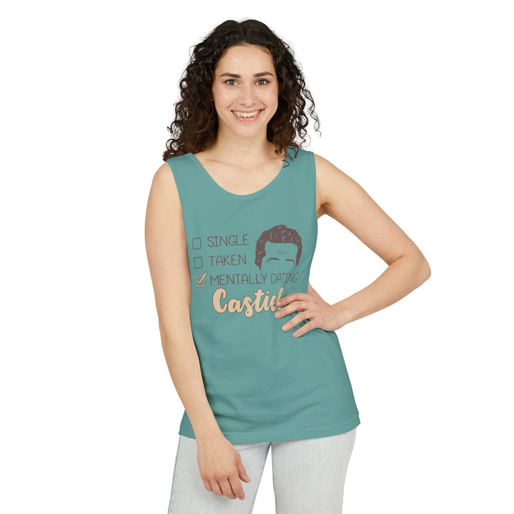 Mentally Dating Castiel Tank Top - Fandom-Made