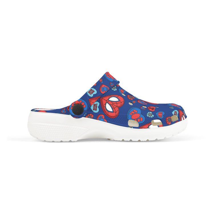Spidey Conversation Hearts Kids Clogs - Fandom-Made