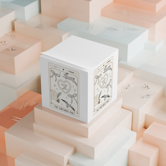 Tortured Poet Tarot Card Note Cube - Fandom-Made