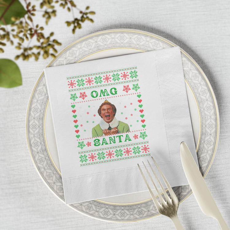 OMG Santa Napkins - Fandom-Made