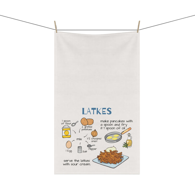 Latke Recipe Kitchen Towel - Fandom-Made