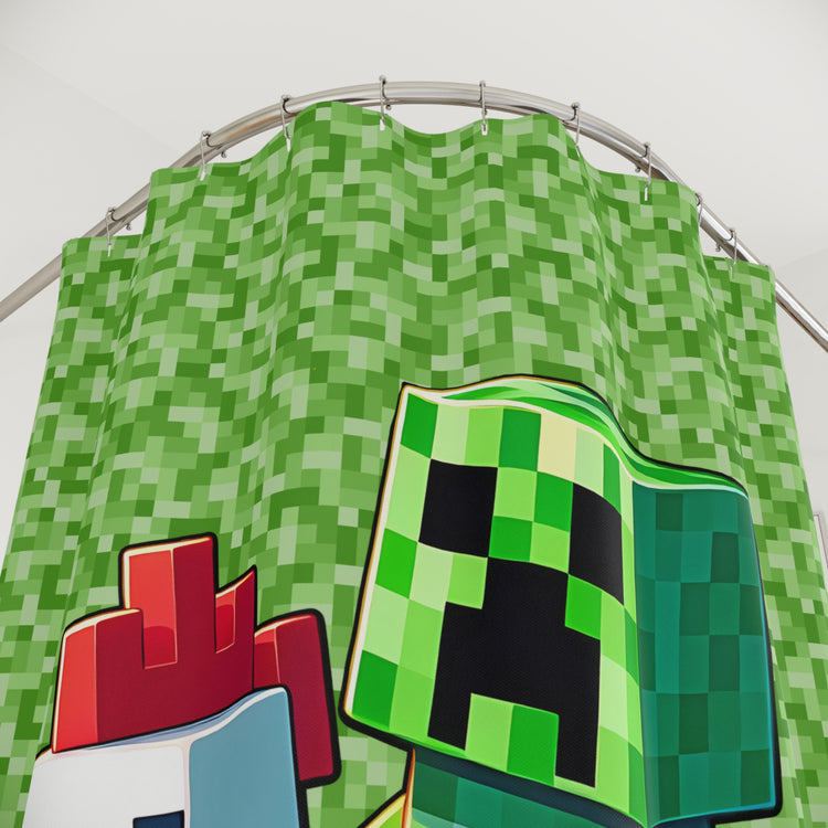 Chicken Jockey Shower Curtain - Fandom-Made