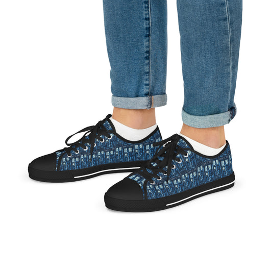 Tardis All-Over Print Men's Sneakers - Fandom-Made