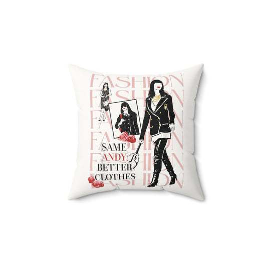 Same Andy Faux Suede Square Pillow